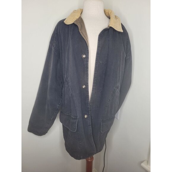 Urban Equipment Mens Chore Barn Jacket M Plaid Lining Corduroy Collar Cotton - Picture 1 of 7